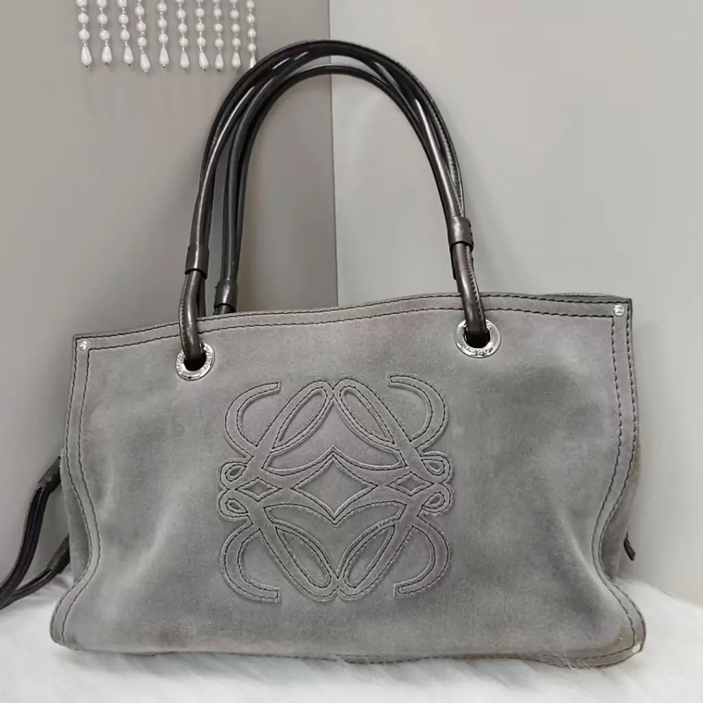 Pre-owned Loewe SUEDE Top Handle Bags LOEWE#/Top Handle Bags/NZB1714061