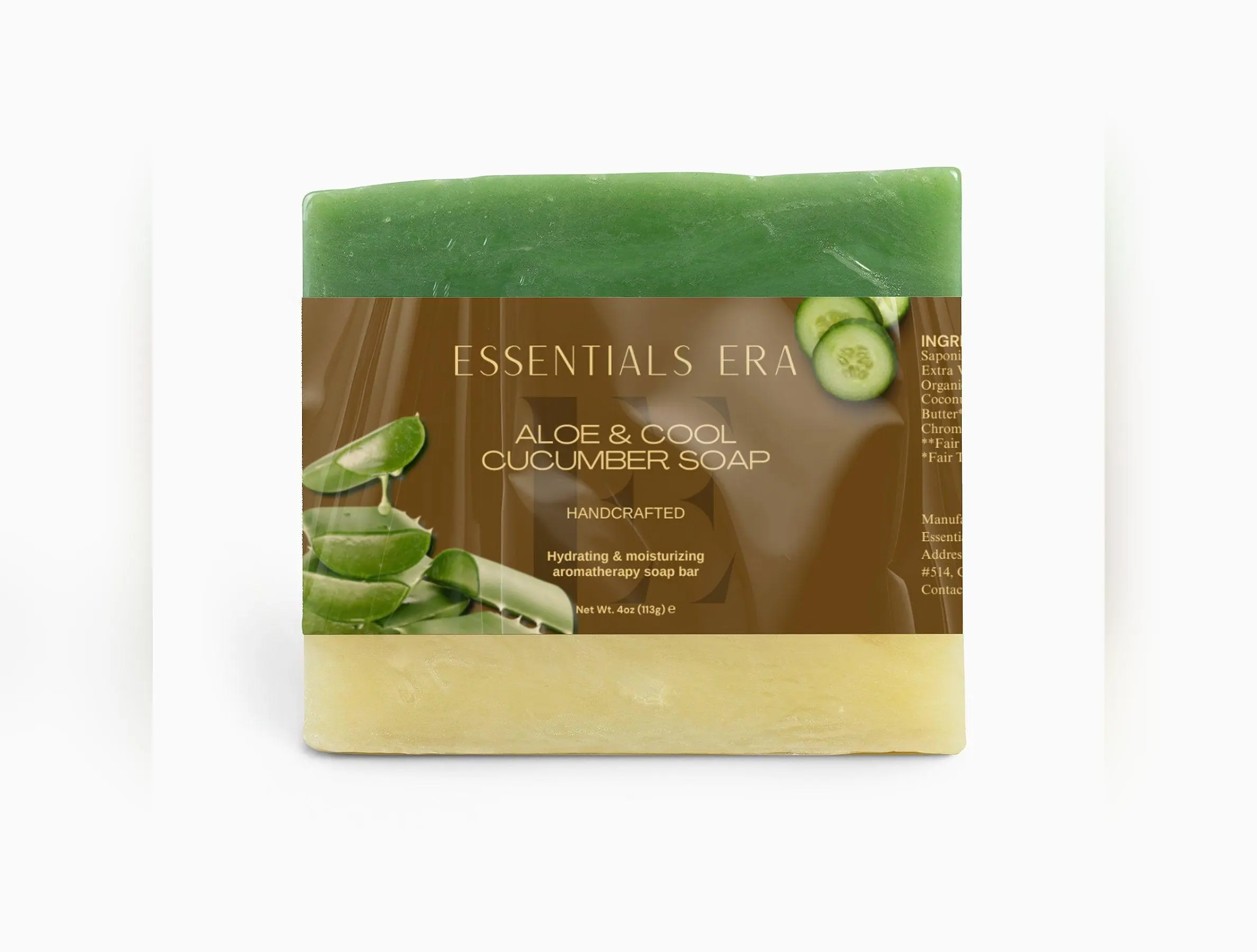 Essentials Era Aloe & Cool Cucumber Soap Bar With Shea Butter