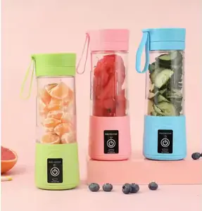 Experience Smoothies Anywhere with Our Portable 6-Blade Electric Mini Juicer - USB Rechargeable, Ideal for Home and Outdoor Use!