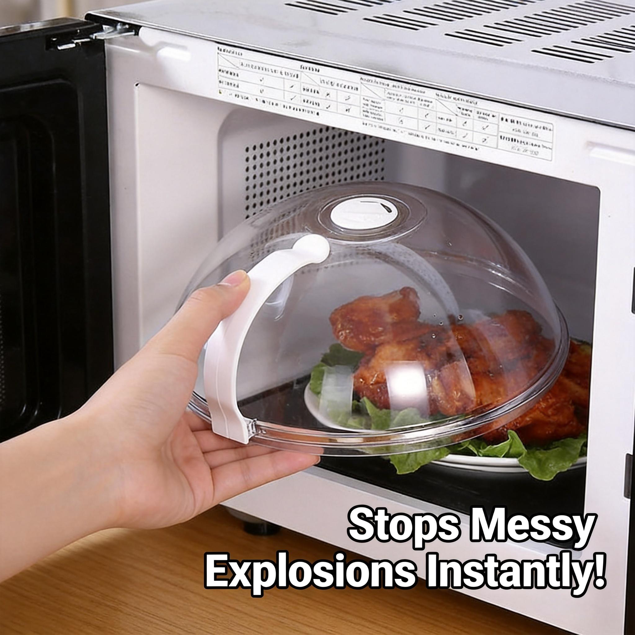 1-Piece Microwave Splatter Cover – BPA-Free, Dishwasher Safe, Mess Prevention, Food Juiciness Locking, Easy-to-Clean Home Care Splash Guard Kitchen Gadget (for Soup, Pasta) 1-Piece Microwave Splatter Cover – BPA-Free, Dishwasher Safe, Mess Prevention, Food Juiciness Locking, Easy-to-Clean Home Care Splash Guard Kitchen Gadget (for Soup, Pasta)