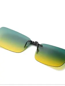 Unisex Large Frame Clip-On Glasses, Fashionable Eyewear for Men and Women, Stylish Accessory for Daily Use