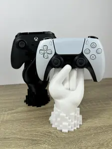 Universal Gaming Controller Holder Stand Gift for Gamers - 3D Printed Hand Sign Room and Desk Decor for Xbox PS5 Dock
