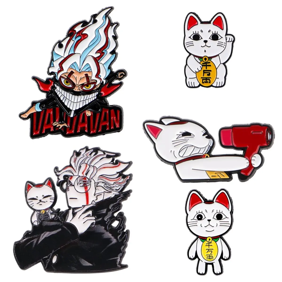 Anime Characters Enamel Brooches Badge on Backpack Lapel Pins For Clothing Fashion Jewelry Accessories Friend Gifts