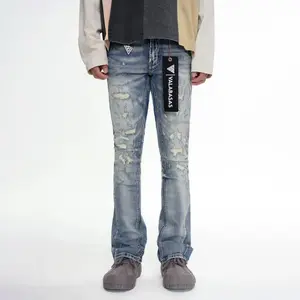 Valabasas Bald Stacked Flare Jeans