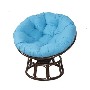 New Simple Fashion Chair Swing Hammock Seat Cushion Thick Pad Papasan Round Pillow Backrest Outdoor Indoor Use