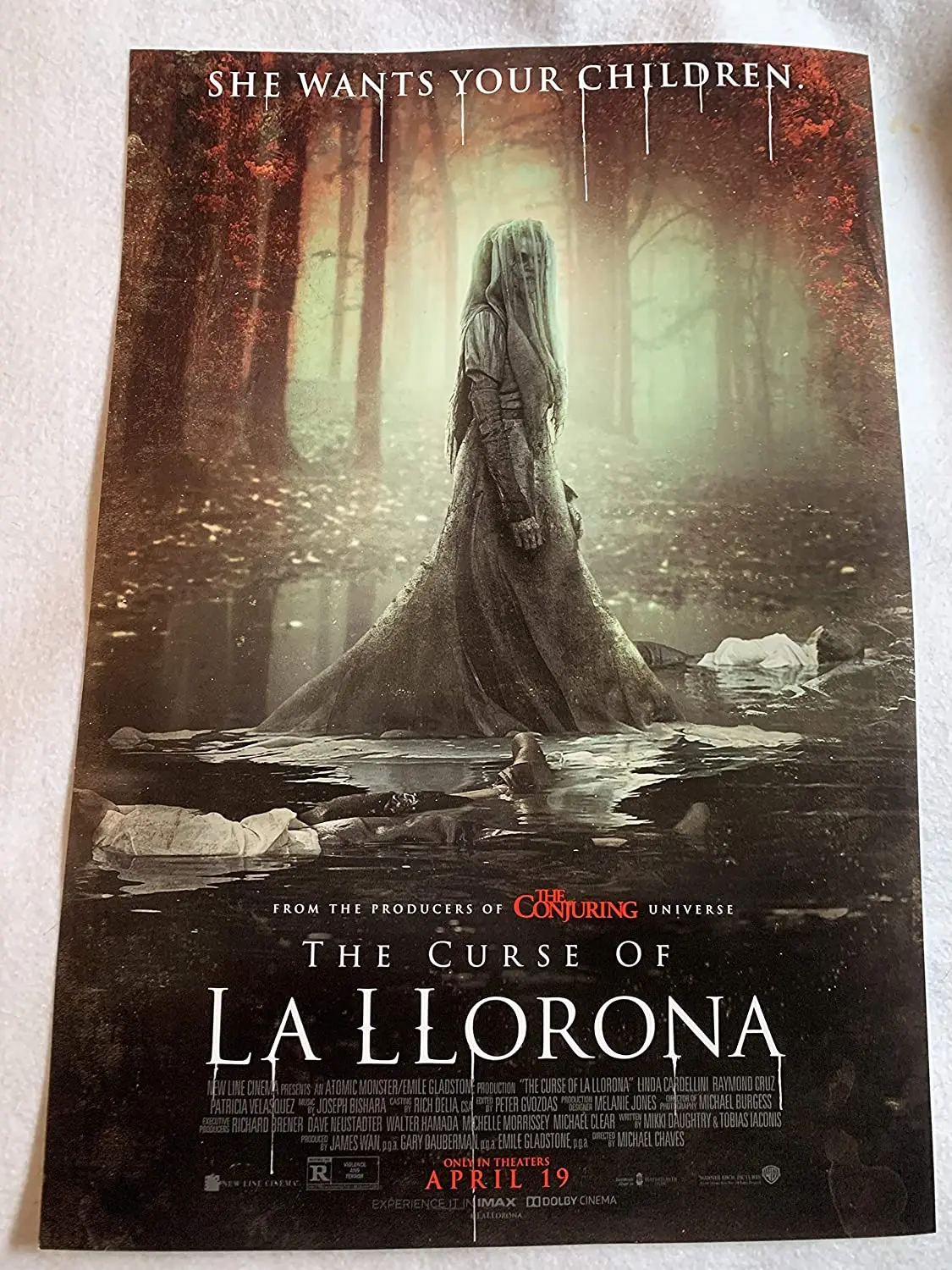 THE CURSE OF LA LLORONA - 11.5"x17" Original Promo Movie Poster 2019 The Conjuring