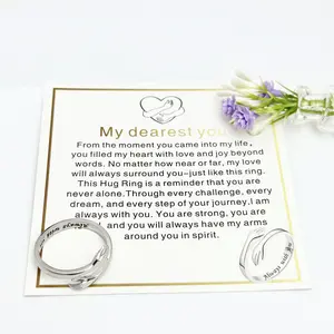 Hug Ring For My Daughter - A Symbol of Love and Protection,My dearest you georgina  ring