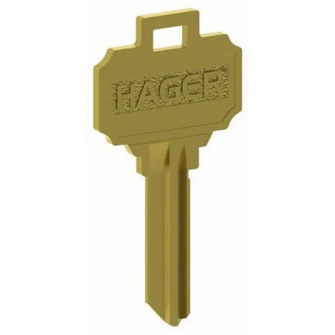 Hager 3956 6-Pin C Keyway Key Blank, 1 lbs, Complete with Fastener for Secure Attachment Needs