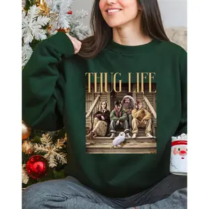 Thug Life Harry P0tter Sweatshirt, Thug Life Sweatshirt, Funny Movie Sweatshirt, HP Fans, Harry P0tter Characters Sweatshirt, Movie Christmas Shirt, HP Hoodie