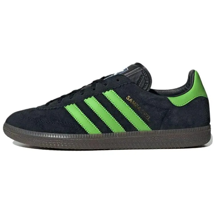 Adidas Samba Deco Spezial Black Lucid Lime Gum' Low Top Skate Shoes Unisex IF5738