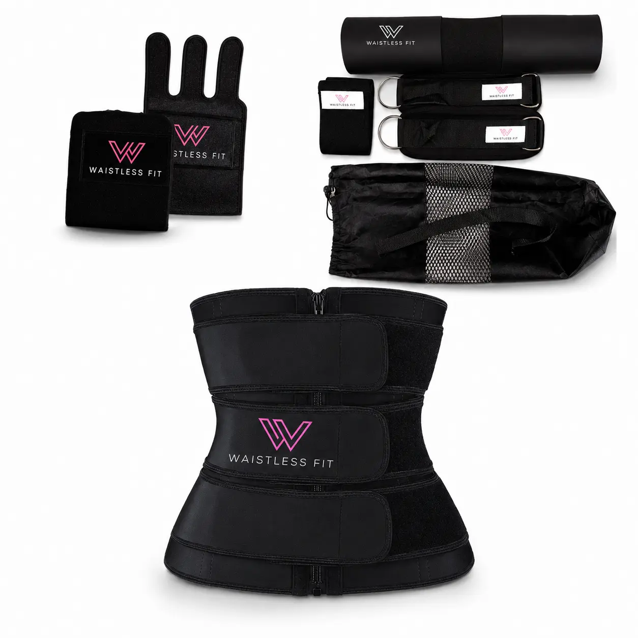 Waistless Fit Complete Training Bundle (Waist Trainer, Arm Trimmers, & Glute Kit)