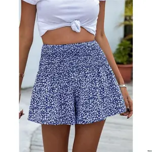 BreezayaDitsyFloralShirredWideLegShorts