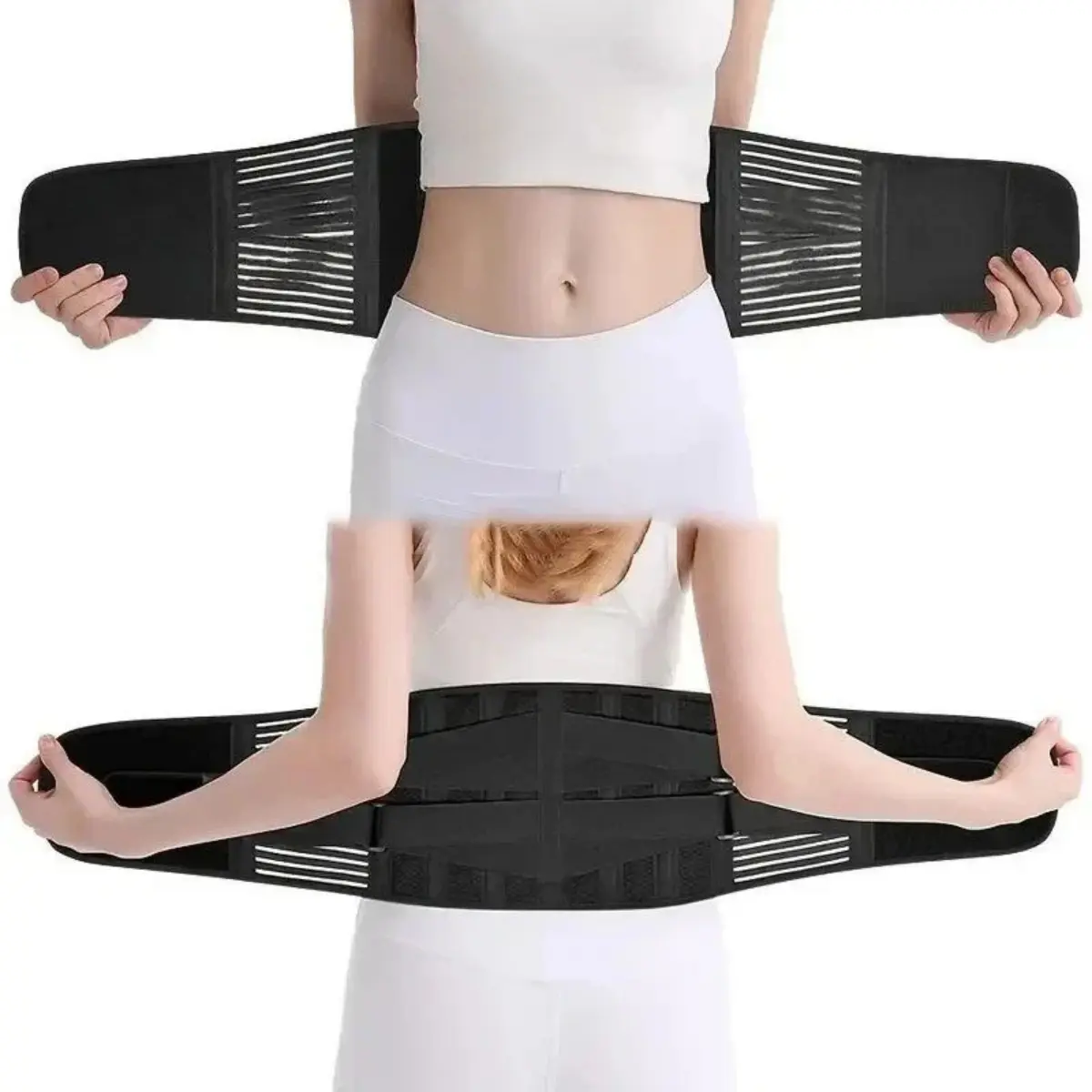 Adjustable Lower Back Brace Lumbar Support Waist Belt For Men Women Pain Relief Healthcare Tool