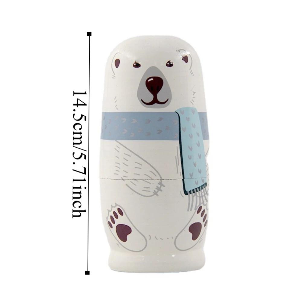 Hand Paint Wooden Nesting Dolls, Collectible Stacking Decor Toys Hand Paint Wooden Nesting Dolls, Collectible Stacking Decor Toys