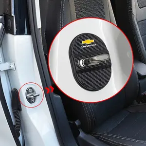 Car Door Lock Protective Cover 4pcs, Anti Rust Sleeve for Chevrolet Models, Durable Accessory for Spark, Captiva, Cruze, Malibu, Equinox, Trax, Camaro, Blazer