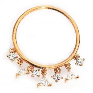 Baguette Dangle Ring