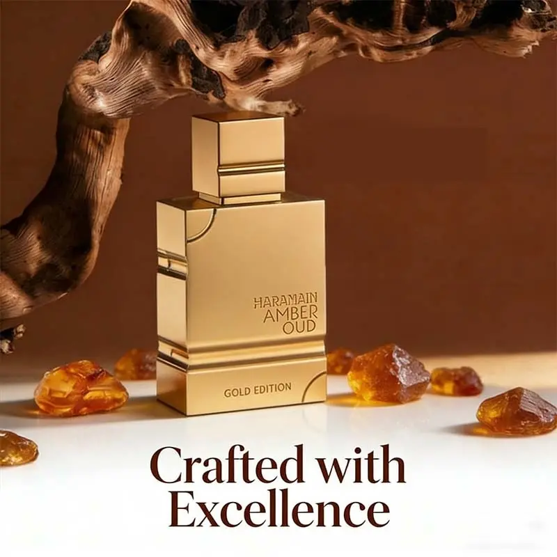 Amber OUD Gold Edition 2.0 oz Eau De Parfum Spray Classic Fragrance Luxury Unisex Arabian Perfume 60ml Masculine Cologne for Men bold floral perfume Men's Long-Lasting Toilette Set