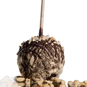 Nuts Over Peanut Butter Milk Chocolate Gourmet Caramel Candy Apple -GF