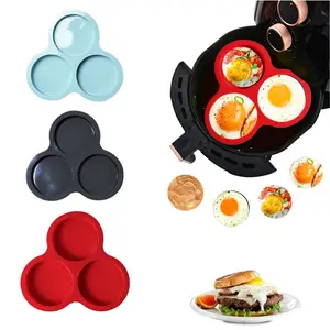 Air Fryer Egg Baking Mold, 1 Count Silicone Egg Baking Pan, Burger Steak Mold, Baking Tool for Home Kitchen and Restaurant