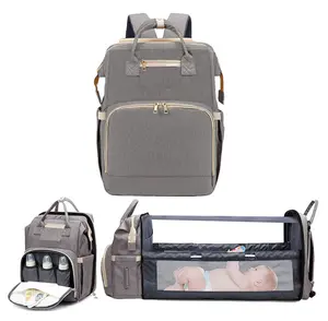 Kabaqoo Cute Multifunctional Diaper Bag Backpack with Changing Station, Large Capacity, Lightweight Foldable, Portable for Newborn Travel & Everyday