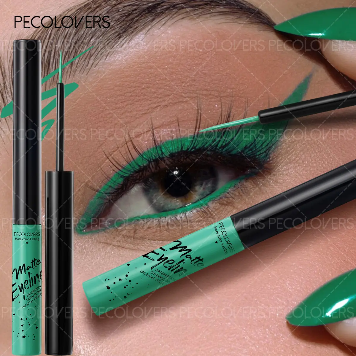 Smooth Ultra-fine Liquid Touch-up Eyeliner Easy Quick-dry Permanent Stain-free Matte Waterproof Eyeliner Pen Cosmetics