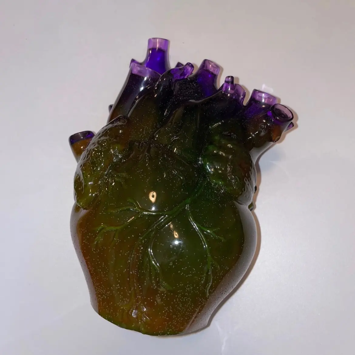 Resin Rainbow Anatomical heart