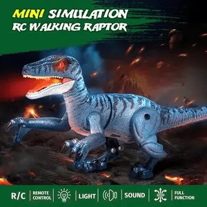 2.4GHz RC Dinosaur Animatronic Toy for Kids, Skeleton Velociraptor Design, Realistic Roar, LED Eyes, Walking Action, Creativity-Inspiring Interactive Gift for 3+ Boys & Girls