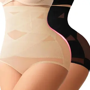 Women Tummy Control Butt Lifter Panties High Waist Short Stomach Body Shaper Cincher Girdle Shapewear