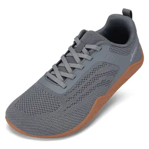Mens Barefoot Shoes Minimalist Trail Running Sneakers Zero Drop Wide Toe Box Shoes for Men Deadlift Cross Gym Walking Training