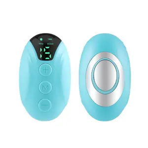 Electronic Sleep Aid Device Handheld Microcurrent EMS Pulse Mode Digital Display Blue for Insomnia Relief Stress Reduction