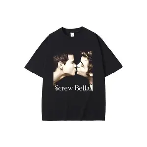 Movie Series Twilight Saga Jacob Black and Edward Cullen Spiral Bella Humorous Shirt Unisex Casual Cotton Shirt Graphic Tee