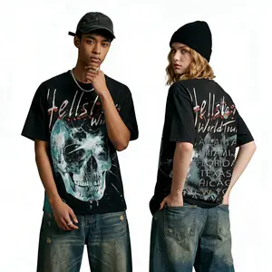 Hell Star Vintage Graphic T Shirt Pure Cotton Streetwear Y2K Oversized Vintage Viral Trend Streetwear Fashion Summer Streetwear Outfit Daily Casual Party Harajuku Hip Hop Urban Trend Style Men Women Lovers Unisex Top