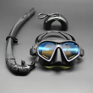 Pro Low Volume Freediving Mask for Men & Women – Anti-Fog Snorkel Diving Goggles, Tempered Glass Swim Gear