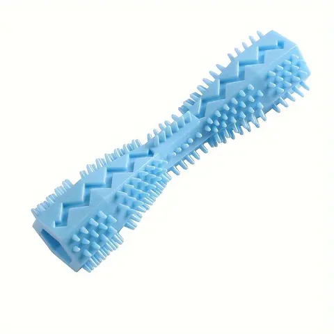 1pc Durable Dog Chew Stick, Toothbrush for Tooth Cleaning and Massage - Soft Rubber Pet Toy