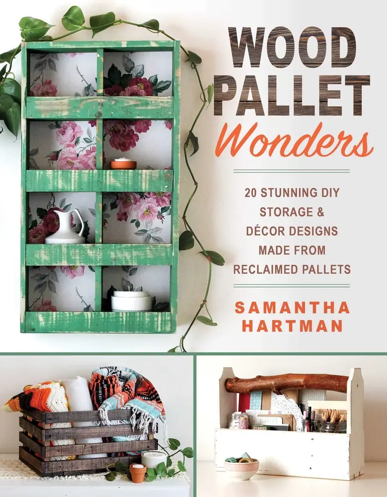 USED Book - Wood Pallet Wonders: 20 Stunning DIY Storage & Decor Designs Made from Reclaimed Pallets by Hartman, Samantha (Paperback) - english
