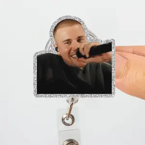 It's Not Clocking To You That I'm Standing On Business Bieber Meme Badge Reel,Funny Quote Retractable ID Holder,Nurse Badge Reel Gift