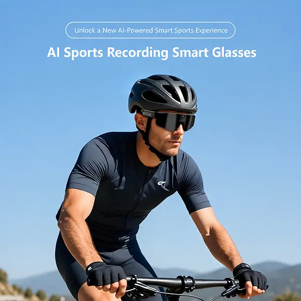 AI Smart Glasses with Camera,sport smart,Multifunctional Wireless Sports Glasses, tech wearables, Smart Bluetooth Camera Glasses, glasses with speakers, 4K Video & Photo Capture,  Real-Time Translation,Open-Ear Bluetooth Audio.