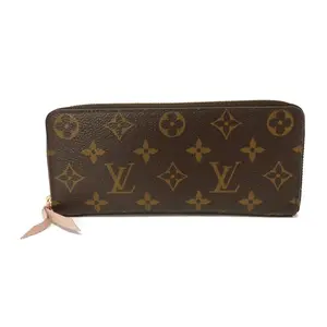 Pre-owned Louis Vuitton Canvas Small Leather Goods Portefeuille Clemence Monogram Long Wallet