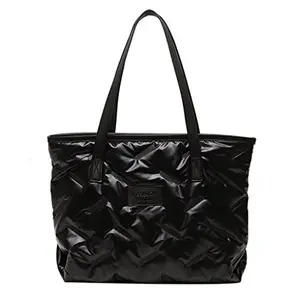Puffer Tote Bags with Zipper, Travel Essentials Quilted Nurse Bag Carry On Bag Gifts for Women