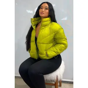 City Streets Puffer Jacket - Chartreuse