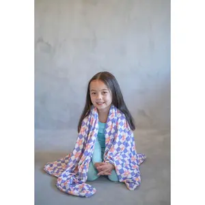 Lilac Bloom Bamboo Blanket