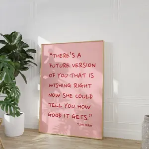 Pink Wall Art | | Girly Wall Art | Pink Poster | Motivational Poster