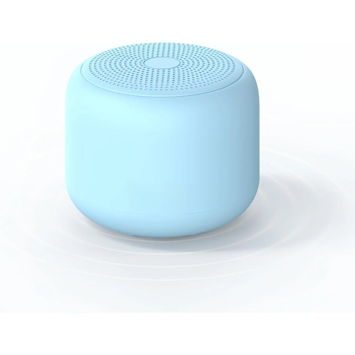 SQ-ADE002 Round Portable Bluetooth Speaker with Strap, IPX5 Waterproof Wireless Audio Device, 20H Playtime, Rechargeable Battery, Loud Stereo Sound, Built-in Microphone, Easy Connection for Bikes (Blue)