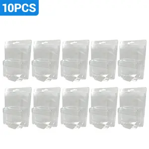 10Pcs Transparent Car Model Clear Case Protector,22*15.7*6cm Fit MINIGT Mijo, UV Bump Dust Proof, Semi-Folding Easy Assemble Design,  Durable Display Protection Shell