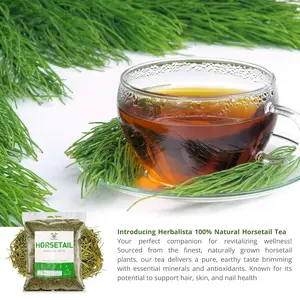 Título: Herbalista Premium Té de cola de caballo suelto (2 oz | 2.01 oz) | Té de hierbas 100% natural Cola de Caballo | Hierba de afeitar | Hace 25-30+ tazas | Bolsa resellable de pie | Hecho a mano por la naturaleza