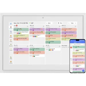 Digital Calendar 10.1 Inch Wall Planner  Screen WiFi   Planner with Third-Party Calendar Sync, Chore , Meal Plan Family Digital Picture Frame  for Mom Women wall calendar 2026