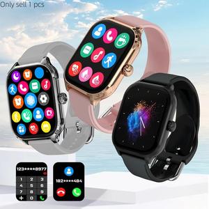 Smart watch H9 max Men Women Sports Watch 2.01 inch /Dial Calls Music Calculator Silicone Charging Usb Screen Message Preview Answer/Make Call, DIY Dial Weather Smartwatch Compatible with Android & iOS Phone Device