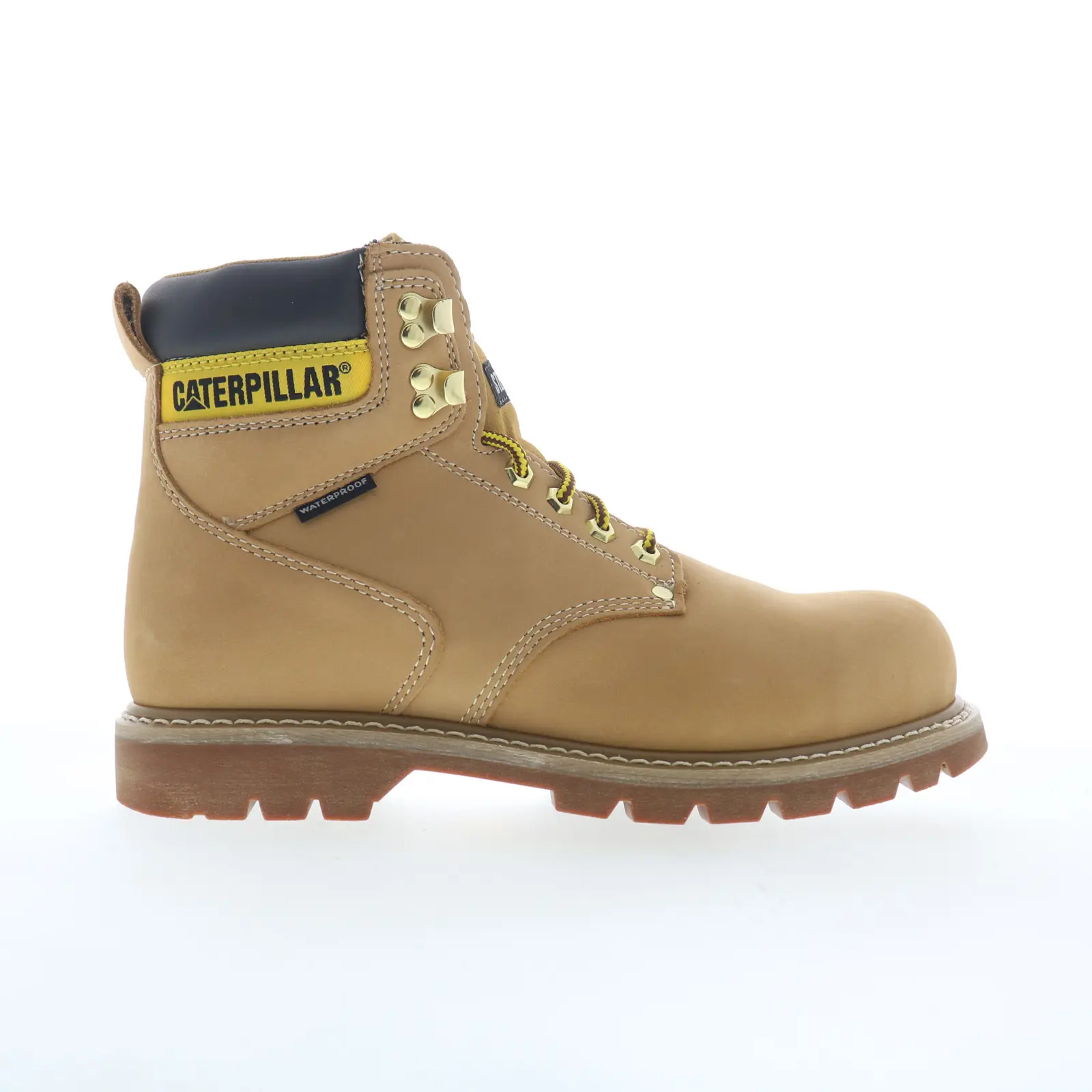 Caterpillar Second Shift Waterproof ST Mens Brown Wide Work & Safety Boots