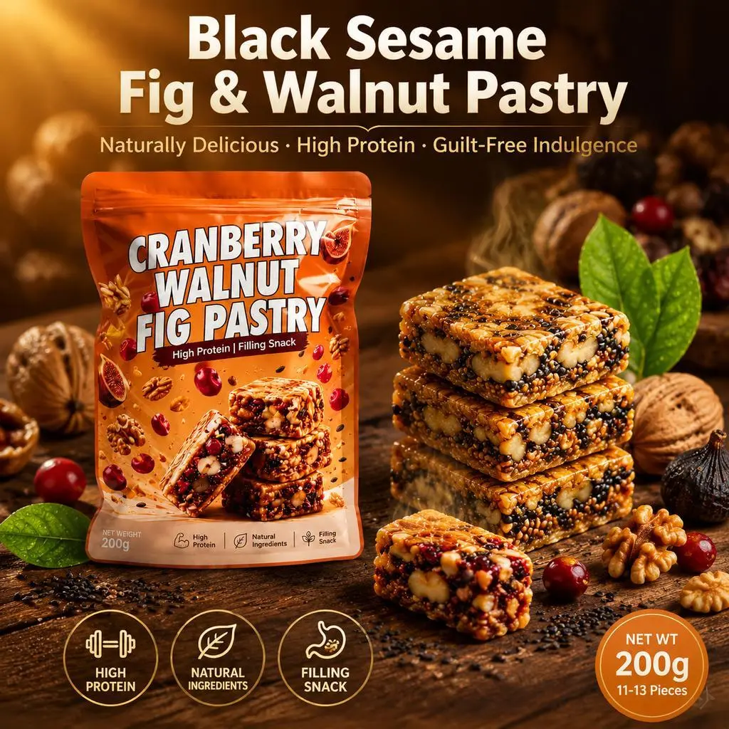 Nutty Delight Bar with Black Sesame, Figs, and Walnut
