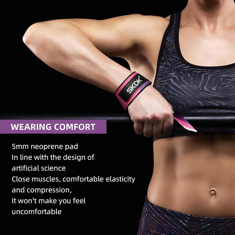 Non-Slip Silicone Weightlifting Straps with Wrist Guards, Ideal for Gym Workouts, Men & Women, Strength Training Accessories, Deadlift Straps